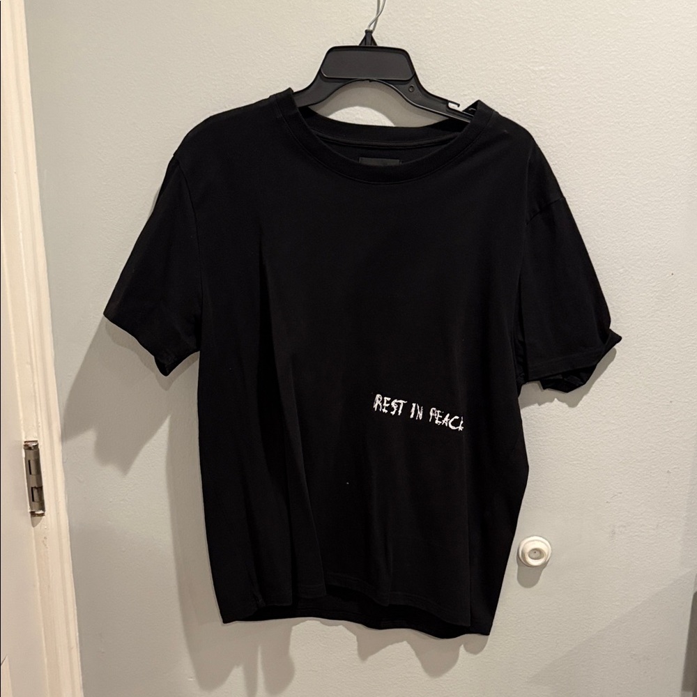 RtA Black Cross Pattern Tee